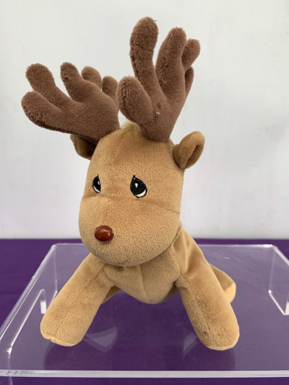Precious Moments Tender Tails 1998 Tan/Brown Reindeer Plush Toy 7" Soft Collecti